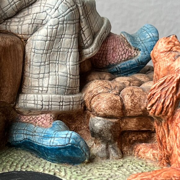 1973 Naturecraft Serenade Stoneware Statue #831 Hand Painted England Vintage - Picture 11 of 16